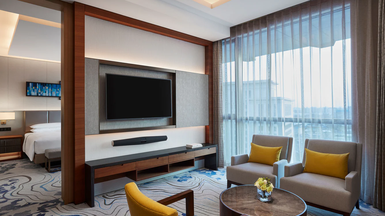 大床套房 - 起居室